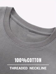 Big & Tall Men's Pure Cotton T-Shirt - Black, White, Beige | Breathable & Moisture-Wicking | Everyday Casual Wear