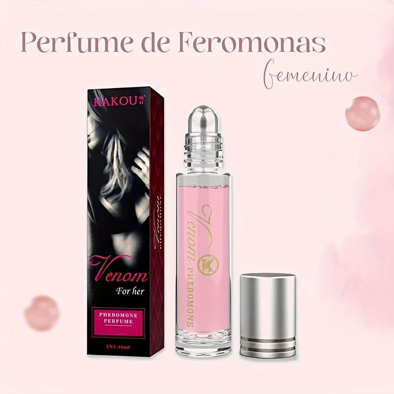Romantic Pheromone Perfume for Women | Long-Lasting Attraction Fragrance to Enhance Charm & Confidence | Infused with Human Pheromones | Portable Tumbler Design Couples Gift | Roll-On 10ml (Optional Size)