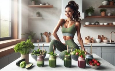 Batidos verdes detox y otros batidos energéticos esenciales para chicas fitness